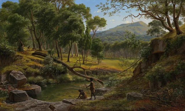 As colinas de Warrenheip perto de Ballarat, Eugene von Guérard