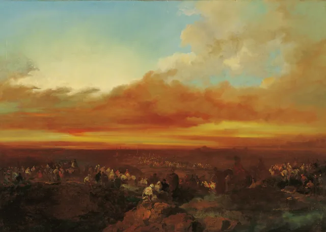 Arab Caravans Arriving at the Coast, Eugenio Lucas Velázquez