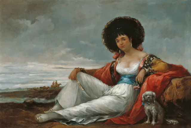 Maja with Lapdog, Eugenio Lucas Velázquez