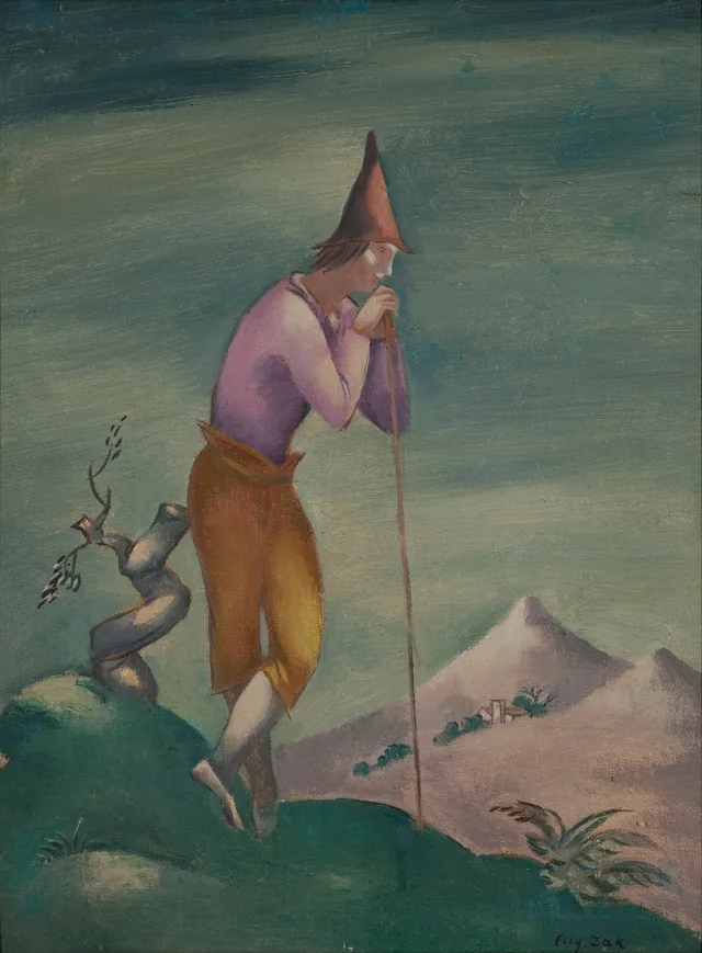 Paisaje con un caminante, Eugeniusz Zak