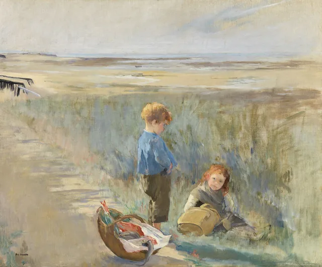 Children on the Sand Dunes, Grandcamp, Eva Gonzalès