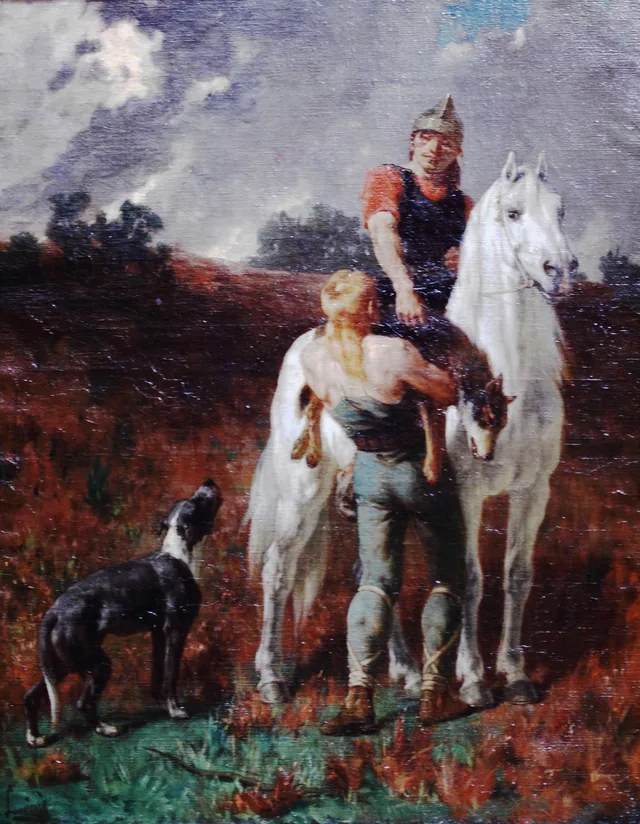 Gauls Returning from the Hunt, Évariste-Vital Luminais