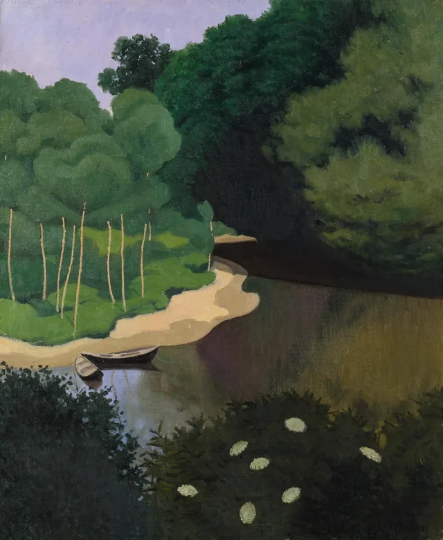 O Dordogne em Carennac, Félix Vallotton