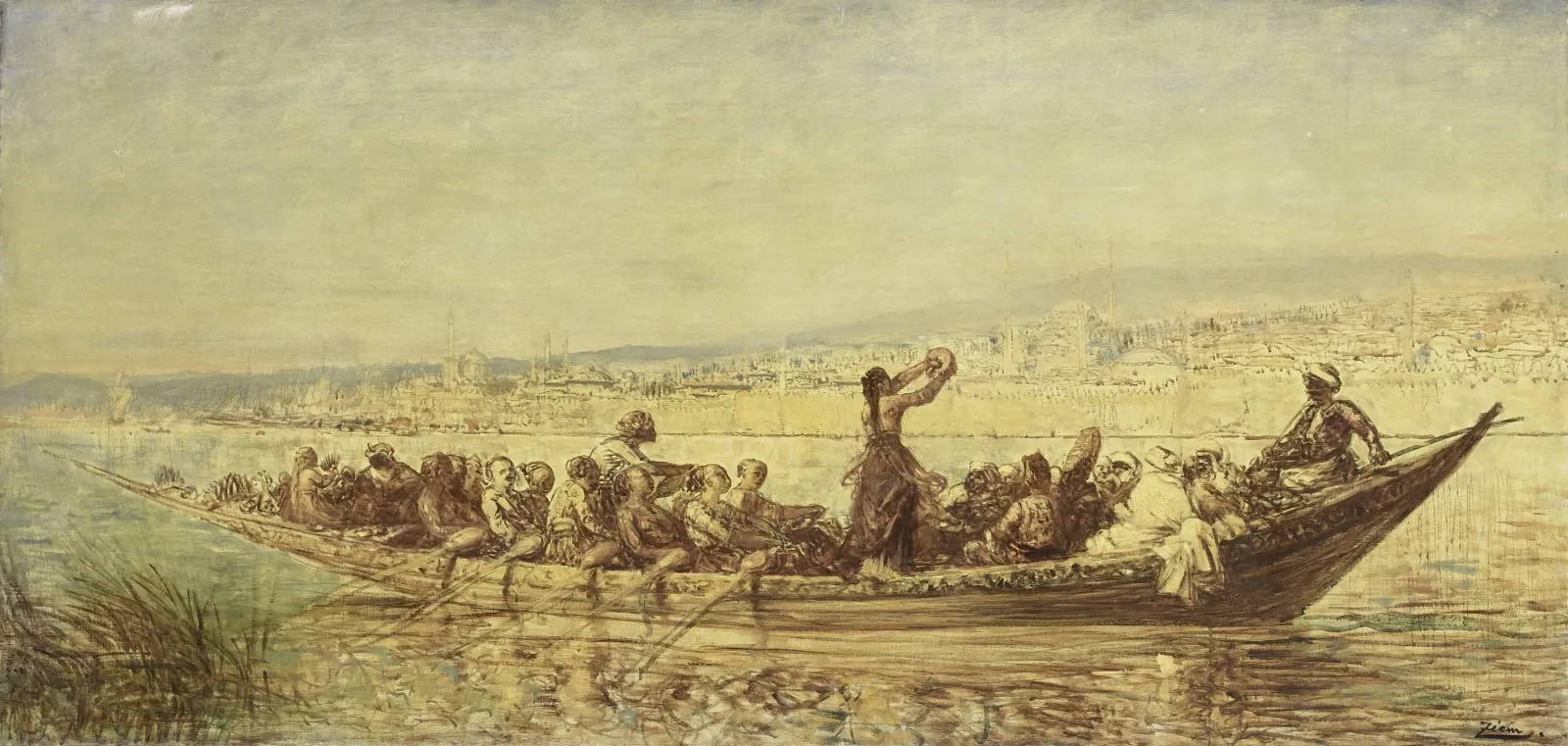 Moorish Rowers near Constantinople, Félix Ziem