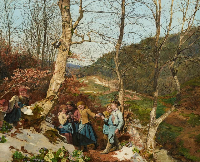 Early Spring in the Vienna Woods, Ferdinand Georg Waldmüller