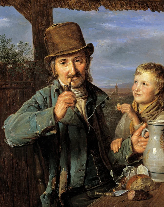 Day Labourer with His Son, Ferdinand Georg Waldmüller