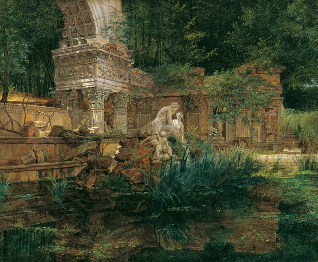 The Roman Ruin at Schönbrunn, Ferdinand Georg Waldmüller