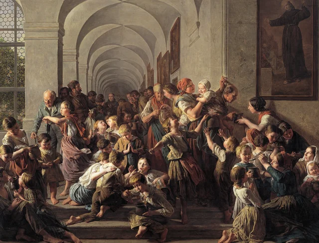 The Monastery Soup, Ferdinand Georg Waldmüller