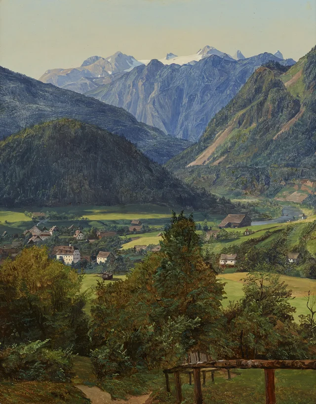 The Dachstein from the Sophien-Doppelblick near Ischl, Ferdinand Georg Waldmüller