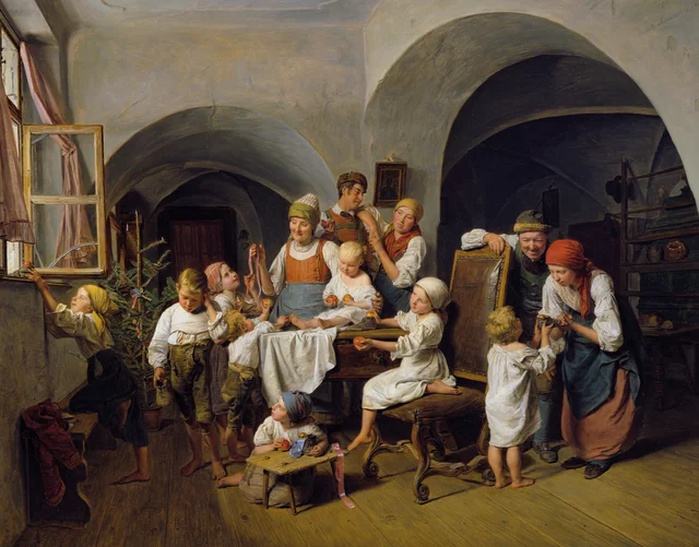 Christmas Morning, Ferdinand Georg Waldmüller