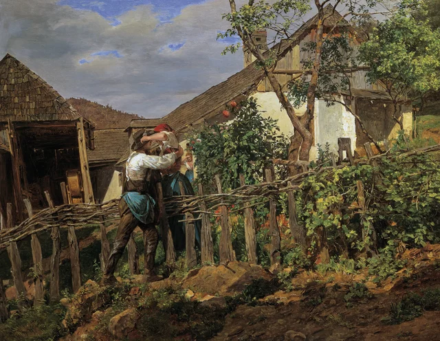 The Neighbours, Ferdinand Georg Waldmüller