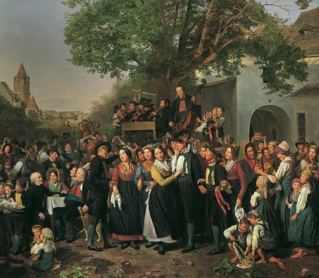 Lower Austrian Peasant Wedding, Ferdinand Georg Waldmüller