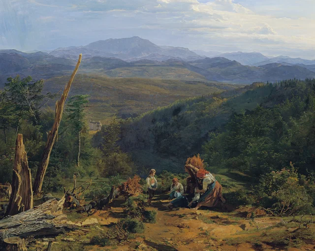 Vienna Woods Landscape with Wildegg Castle, Ferdinand Georg Waldmüller