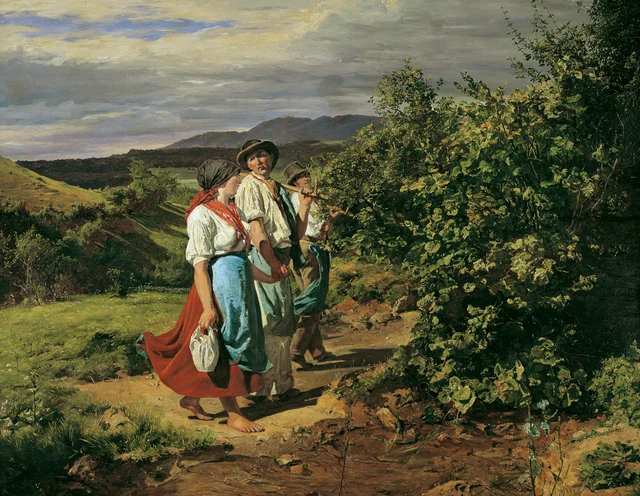 Return from Work (The Lovers at the Crossroads), Ferdinand Georg Waldmüller