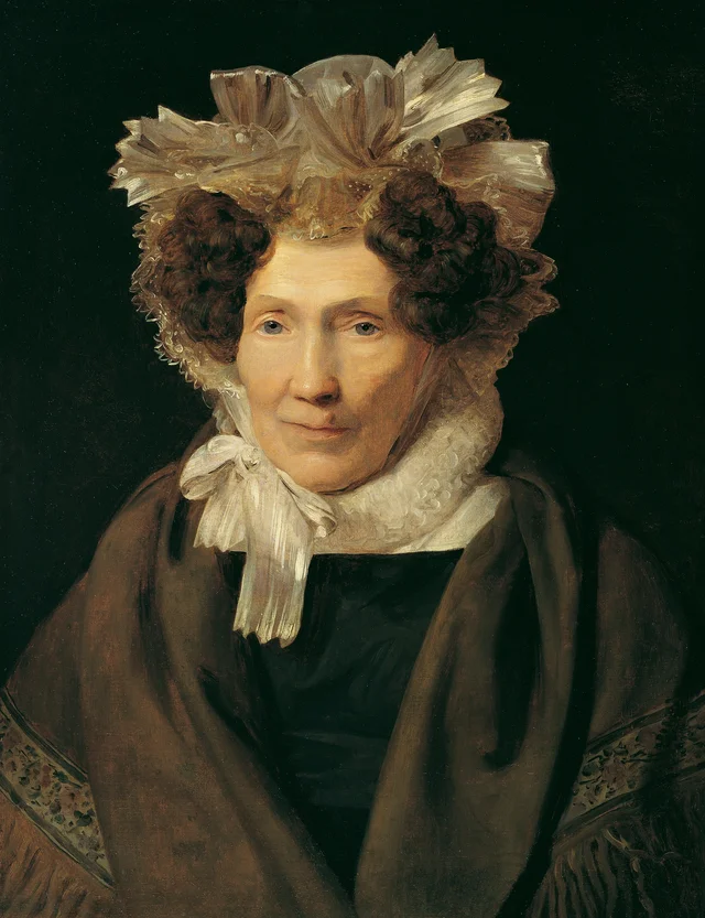 Old Woman in a White Ribboned Bonnet, Ferdinand Georg Waldmüller