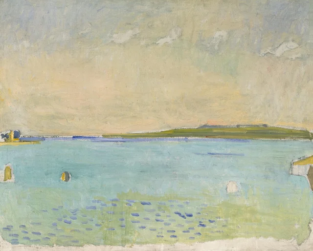 El lago Lemán visto desde Caux, Ferdinand Hodler