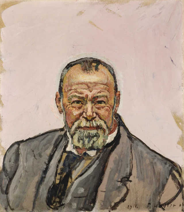 Autorretrato sonriente, Ferdinand Hodler