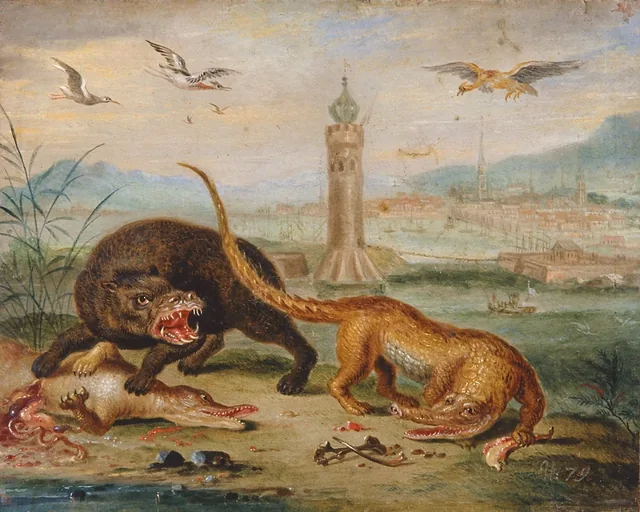 Vista de Havana, com cenas de animais