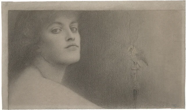 Estudo para "A Oferenda", Fernand Khnopff