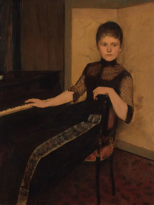 Retrato da jonkvrouw Maria Francisca Louisa Dommer van Poldersveldt, Fernand Khnopff