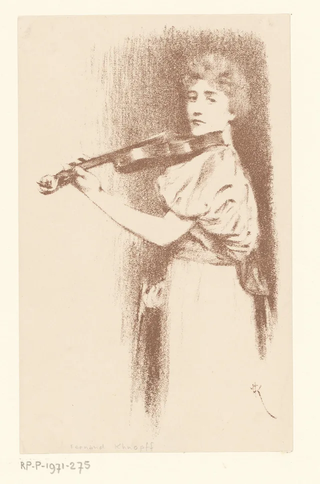 Violinista, Fernand Khnopff