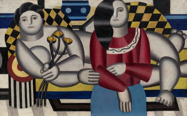Woman holding flowers, Fernand Léger