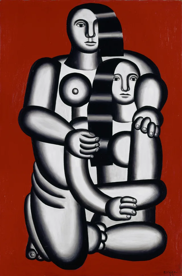 Two Figures (Nudes on a Red Ground), Fernand Léger