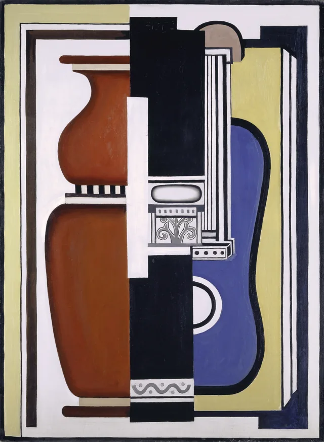 Still Life (Blue Guitar and Vase), Fernand Léger
