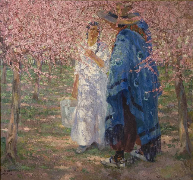 Entre os pessegueiros em flor, Fernando Fader