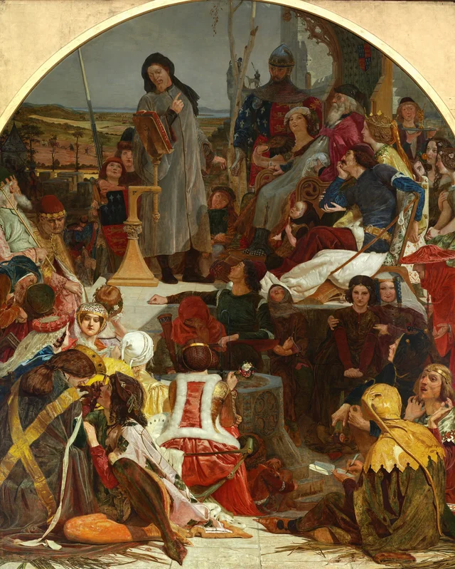 Chaucer na corte de Eduardo III, Ford Madox Brown