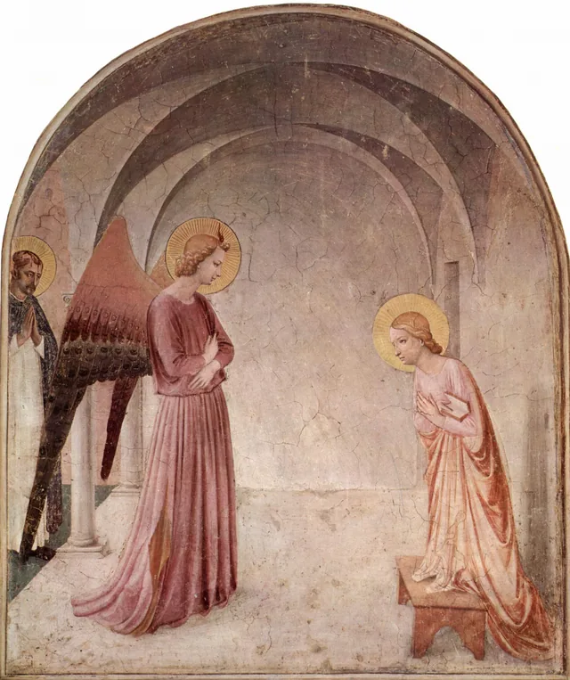 The Annunciation, with Saint Peter Martyr (cell 3), Fra Angelico