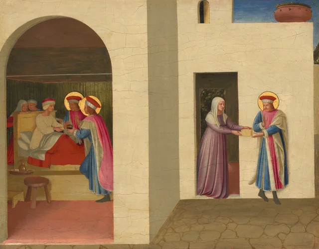 La curación de Paladia por san Cosme y san Damián, Fra Angelico