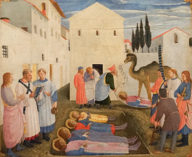 The Burial of Saints Cosmas and Damian and Their Three Brothers, Fra Angelico