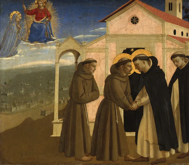 The Meeting of Saint Dominic and Saint Francis, Fra Angelico