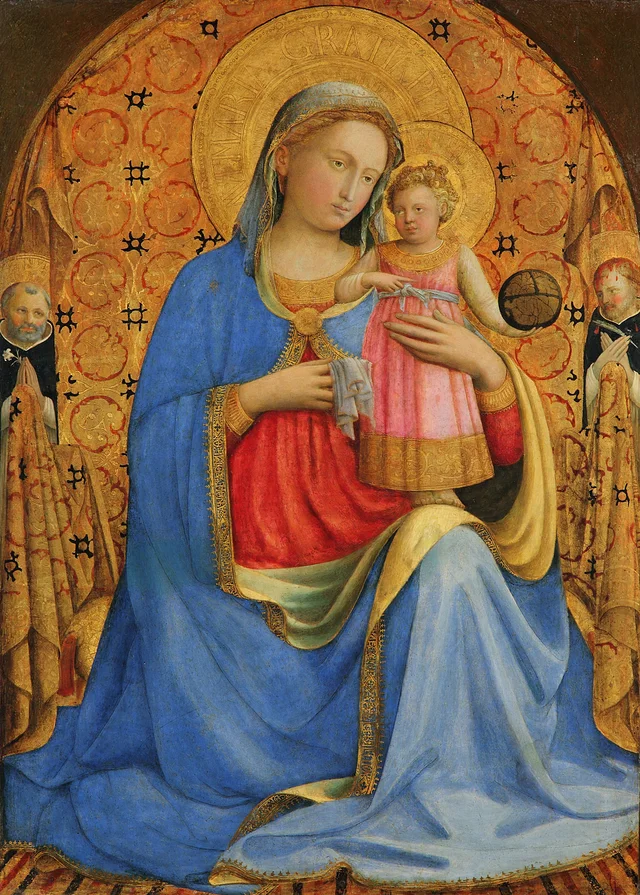 La Virgen con el Niño y santos