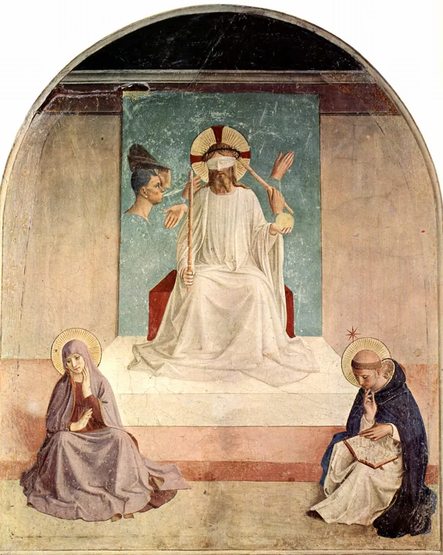 The Mocking of Christ (cell 7), Fra Angelico