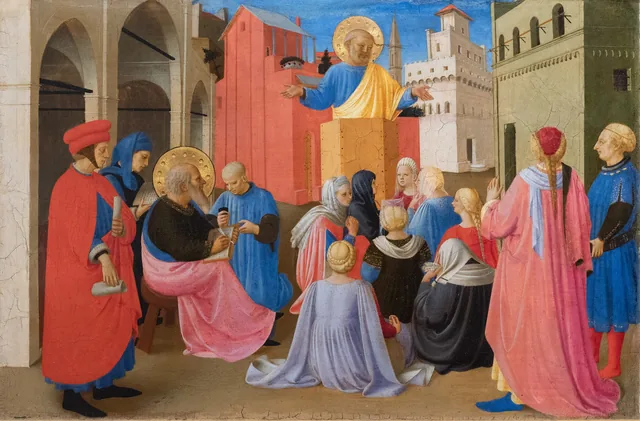 Saint Peter Preaching in the Presence of Saint Mark, Fra Angelico