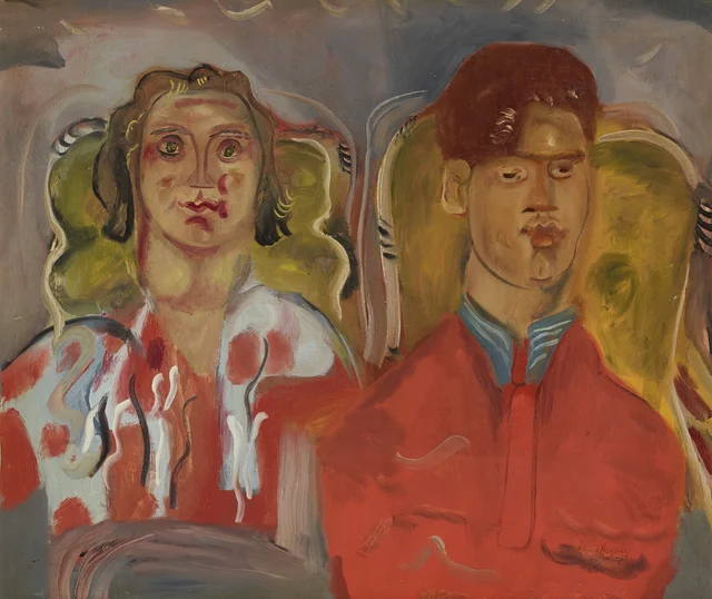 Retrato duplo nº 2 (Katharine e Anthony West), Frances Hodgkins