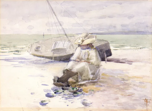 Menina na praia