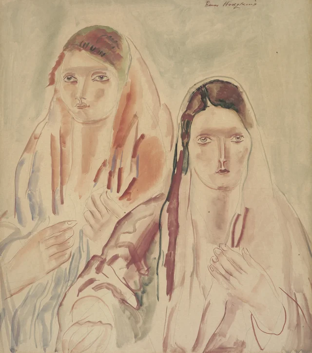 Operárias de uma fiação do Lancashire, Frances Hodgkins