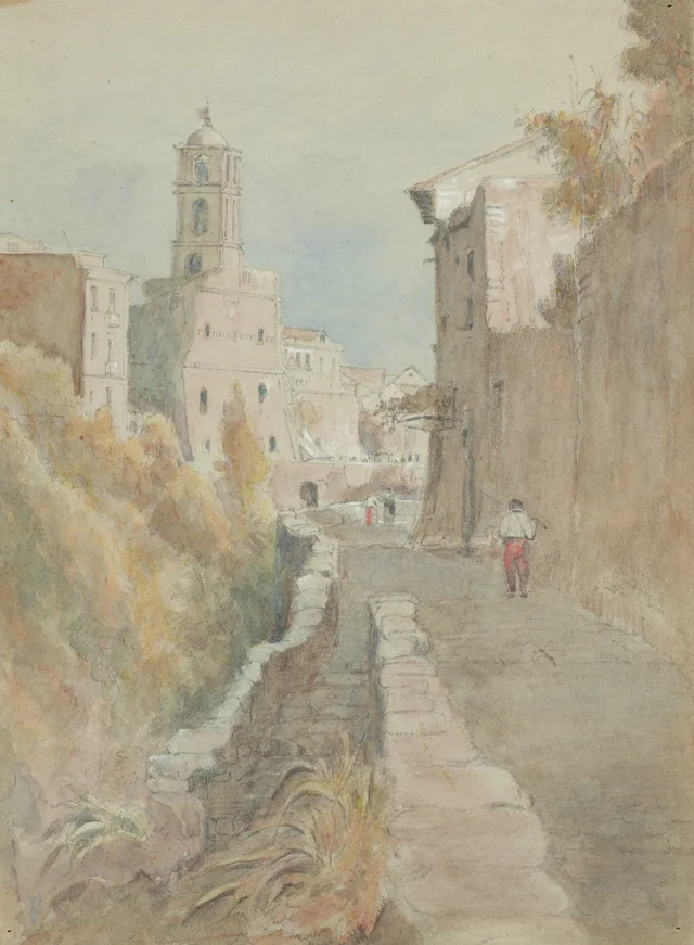Escena de calle española, Frances Hodgkins
