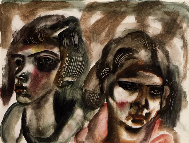 Duas cabeças, Frances Hodgkins