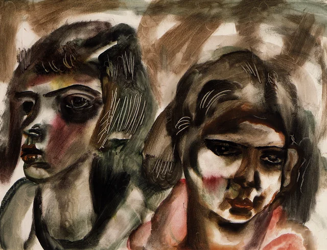Dos cabezas, Frances Hodgkins