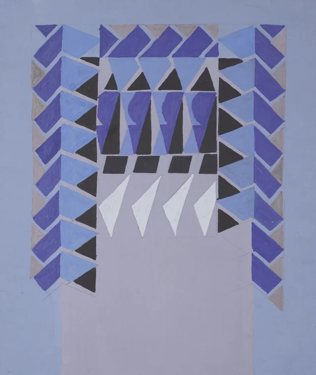 Sin título (diseño textil n.º I), Frances Hodgkins