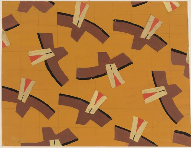 Sem título (desenho têxtil nº III), Frances Hodgkins