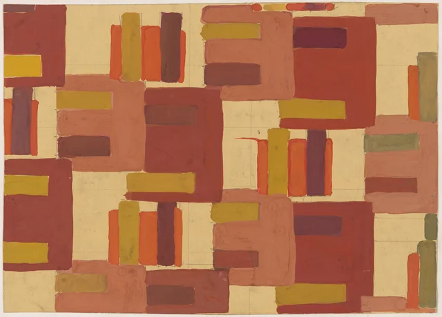 Sem título (desenho têxtil nº IV), Frances Hodgkins