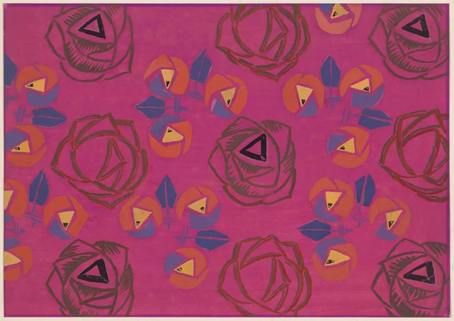 Sem título (desenho têxtil nº V), Frances Hodgkins