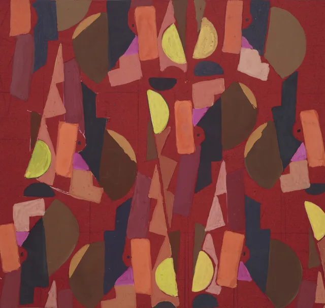 Sem título (desenho têxtil nº VI), Frances Hodgkins