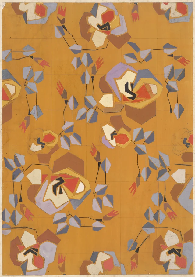 Sem título (desenho têxtil nº VII), Frances Hodgkins