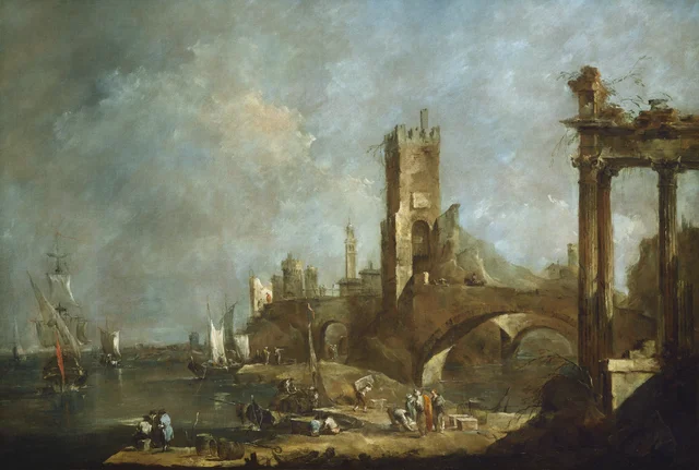 Capricho de un puerto, Francesco Guardi